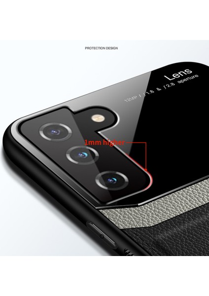 Samsung Galaxy S21 5G İçin İnce Tpu Bumper Cam Korumalı Kılıf (Yurt Dışından)