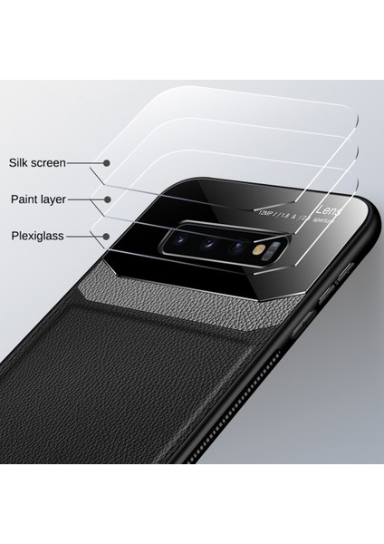 Samsung Galaxy S10 İçin İnce Tpu Bumper Cam Korumalı Kılıf (Yurt Dışından)
