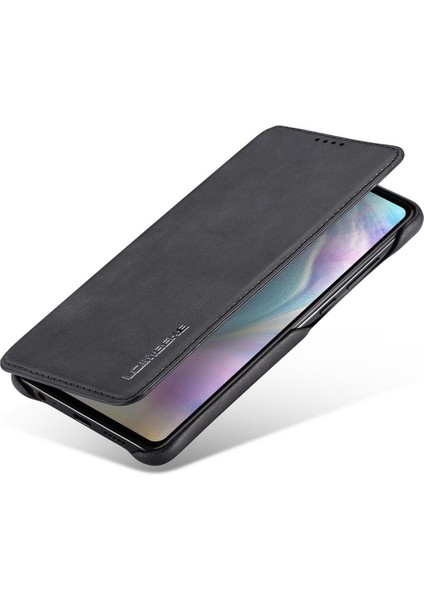 Huawei P30 İçin İnce Flip Pu Deri Manyetik Standlı Shockproof Kılıf (Yurt Dışından)