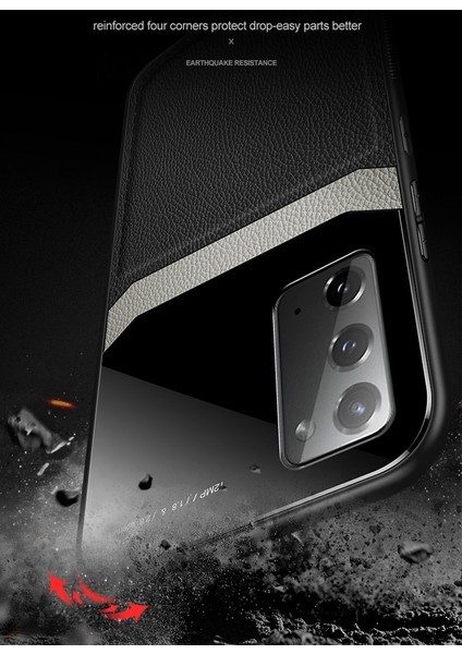 Samsung Galaxy Note 20 İçin İnce Tpu Bumper Cam Korumalı Kılıf (Yurt Dışından)