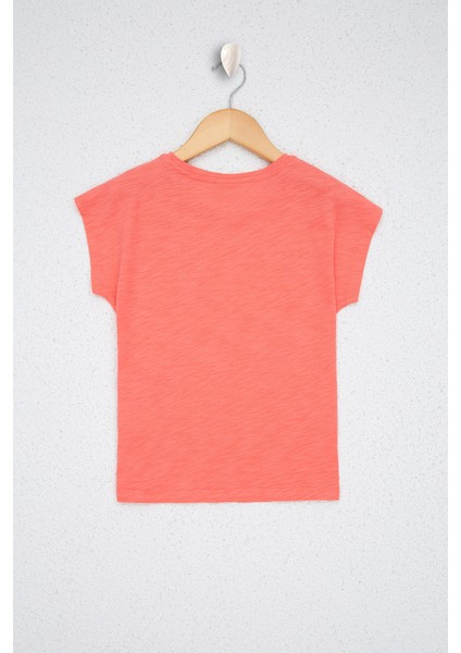 Kız Çocuk Nar Çiçeği T-Shirt