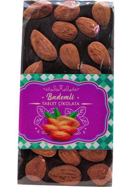 Dark Drown Bademli Bitter Tablet Çikolata 100 gr