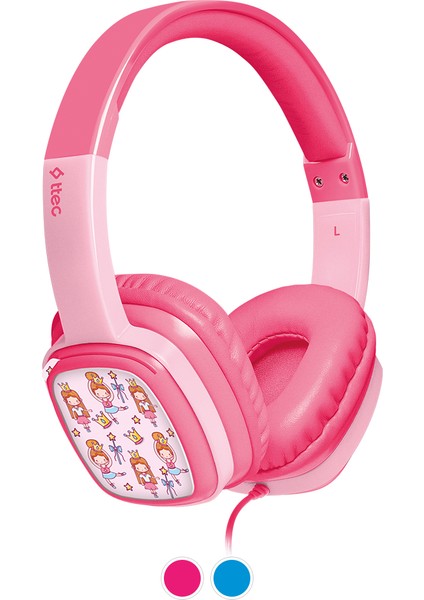 Soundbuddy Boyama Kartlı Çocuk Kulaklığı Pembe