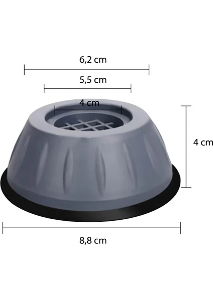 Çamaşır Makinesi Titreşim Engelleyici Stoper 4 Lü Set