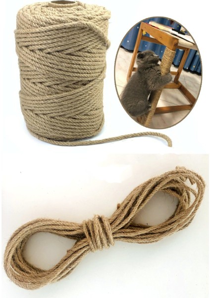 Kedi Tırmalama Ipi 3Mm X 10 Metre