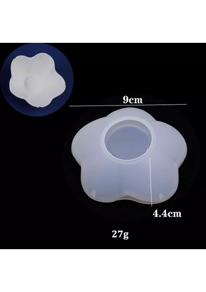 Papatya Kase - Reçine Epoksi Kalıbı -Kod:977