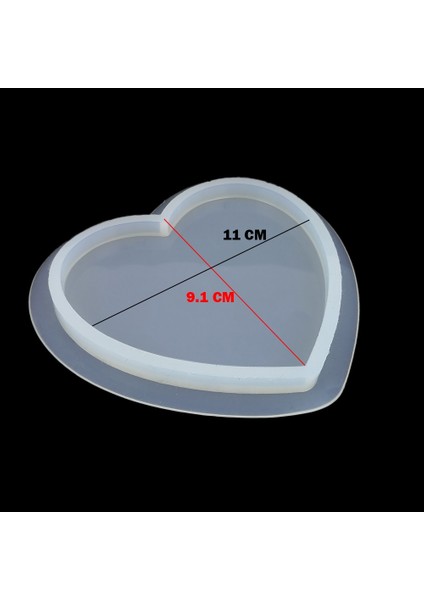 Kalp Reçine Epoksi Kalıp -  b17