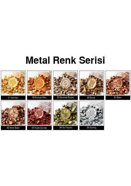 Mühür Mumu 100 Davetiye Için 300 Boncuk Model: 61 Bakır
