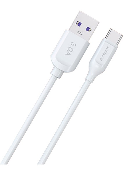 C111 Type-C Hızlı Şarj ve Data Kablosu 3.0A 18W 2mt Beyaz
