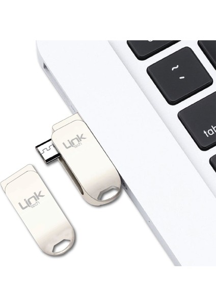 Linktech  Pro Micro USB Dual Flash Drive Otg USB Bellek 64GB LOF-O564