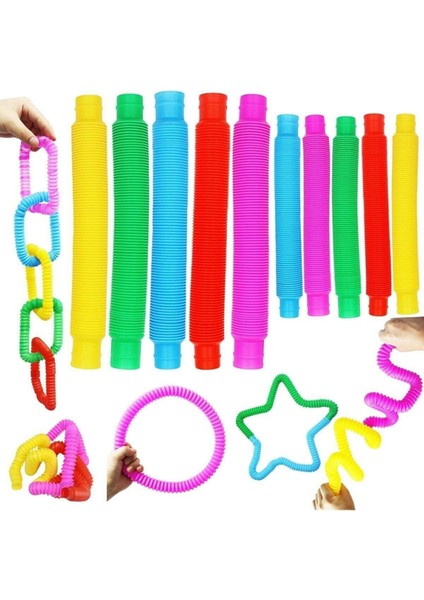 Türk City Fidget Pop Tubes 4 Farklı Renkli Set