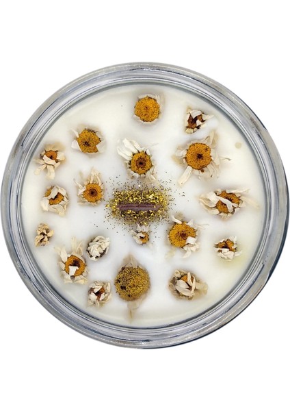 Papatya Dekorlu Kokulu Soya Mum fiyatları