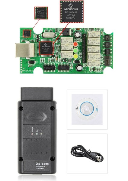 Opel Için V1.70 Op-Com 2018 En Iyi Sürüm V1.70PIC18F458 Çip
