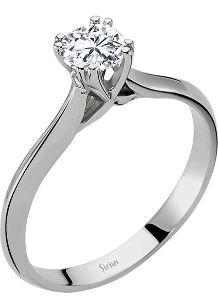 E Renk 0,49 Karat Pırlanta Tektaş Yüzük 0404R0111