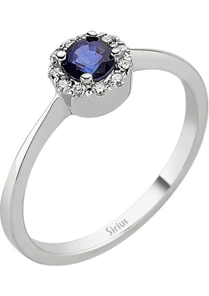 Safir ve Pırlanta Taşlı Yüzük 0405R0001