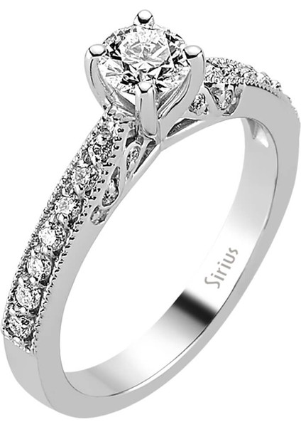 G Renk Toplam 0,72 Karat Pırlanta Tektaş Yüzük 0407R0185