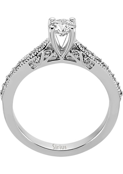 G Renk Toplam 0,72 Karat Pırlanta Tektaş Yüzük 0407R0185 modelleri