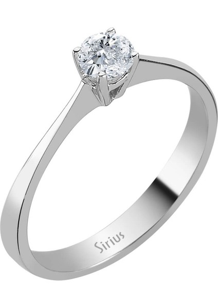 D Renk 0,27 Karat Pırlanta Tektaş Yüzük 0417R0028