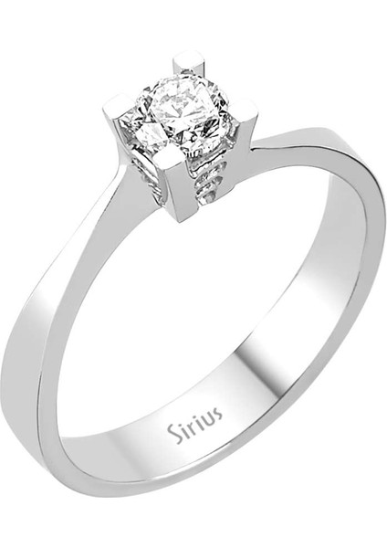 G Renk 0,41 Karat Pırlanta Tektaş Yüzük 0404R0035