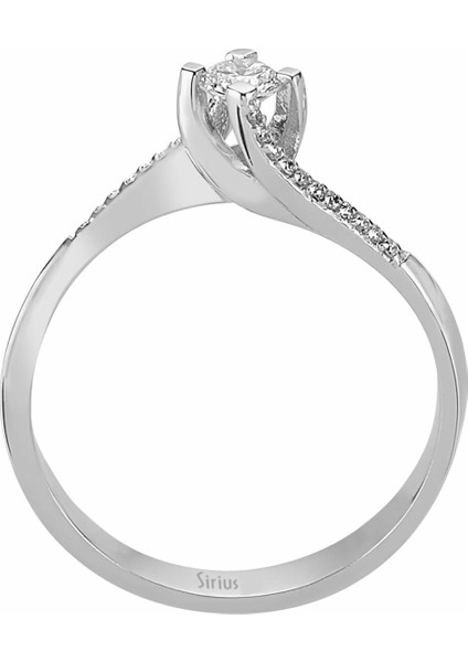 G Renk Toplam 0,20 Karat Pırlanta Tektaş Yüzük 0415R0020 modelleri