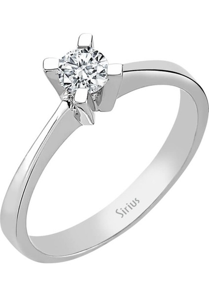 G Renk 0,23 Karat Pırlanta Tektaş Yüzük 0404R0158