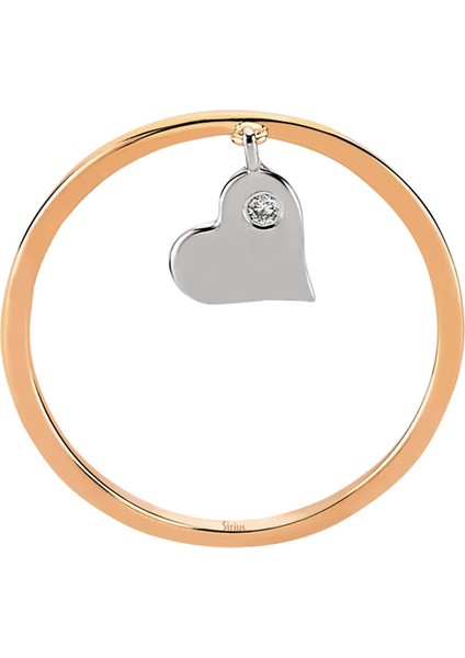 Pırlanta Kalp Yüzük modelleri