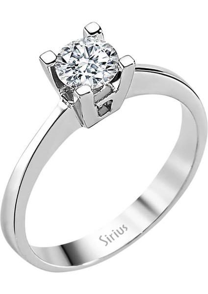 F Renk 0,50 Karat Pırlanta Tektaş Yüzük 0417R0082