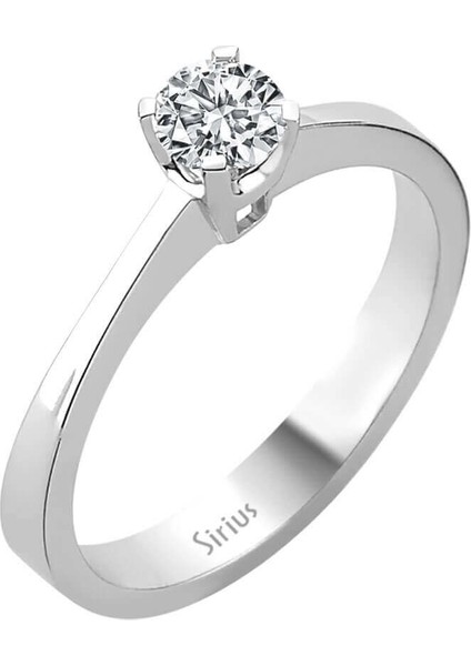 G Renk 0,41 Karat Pırlanta Tektaş Yüzük 0404R0146