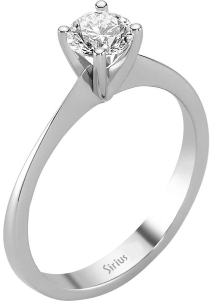 F Renk 0,52 Karat Pırlanta Tektaş Yüzük 0404R0144