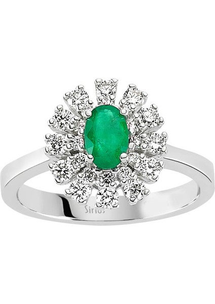 Zümrüt Taşlı Pırlanta Anturaj Yüzük 0404R0121 fiyatları