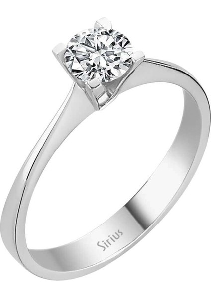 G Renk 0,50 Karat Pırlanta Tektaş Yüzük 0404R0143