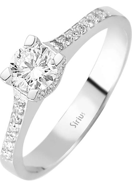 F Renk Toplam 0,57 Karat Pırlanta Tektaş Yüzük 0417R0090