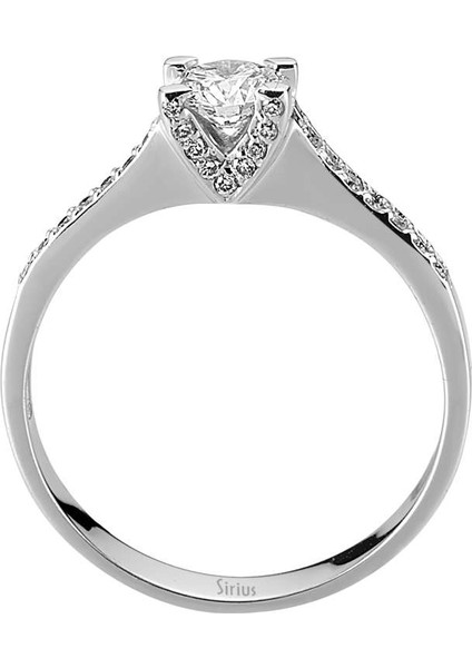 F Renk Toplam 0,57 Karat Pırlanta Tektaş Yüzük 0417R0090 modelleri