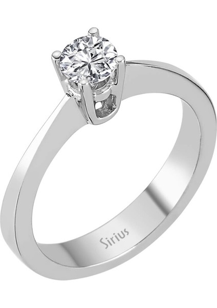 G Renk 0,39 Karat Pırlanta Tektaş Yüzük 0407R0046