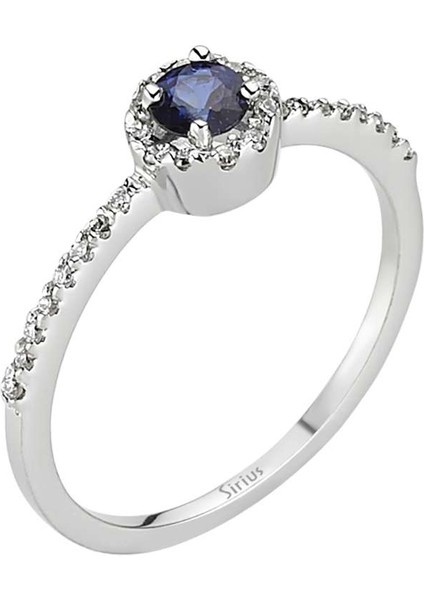 Safir ve Pırlanta Taşlı Yüzük 0405R0006