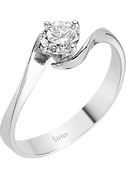 G Renk 0,45 Karat Pırlanta Tektaş Yüzük 0401R0171