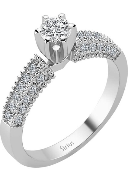 G Renk Toplam 0,60 Karat Pırlanta Tektaş Yüzük 0407R0073