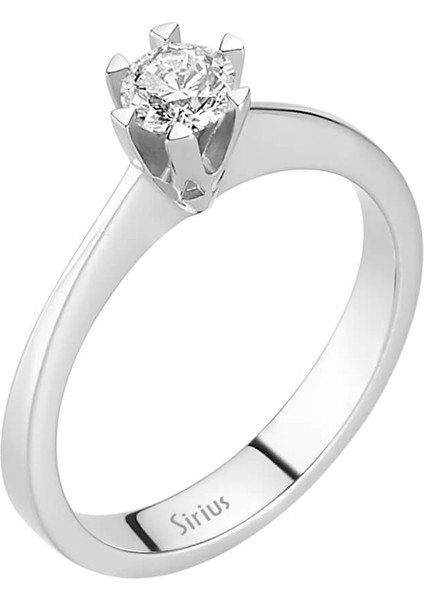 G Renk 0,38 Karat Pırlanta Tektaş Yüzük 0404R0030