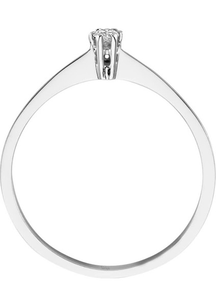 G Renk 0,05 Karat Pırlanta Tektaş Yüzük 0404R0103 modelleri