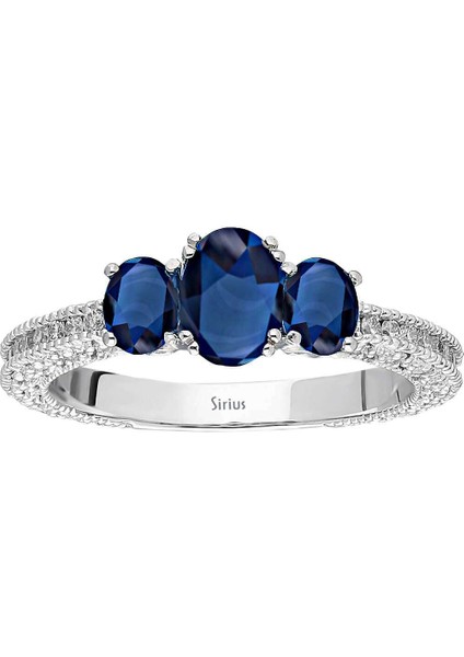 Pırlanta ve Oval Safir Taşlı Yüzük 0407R0087 fiyatları
