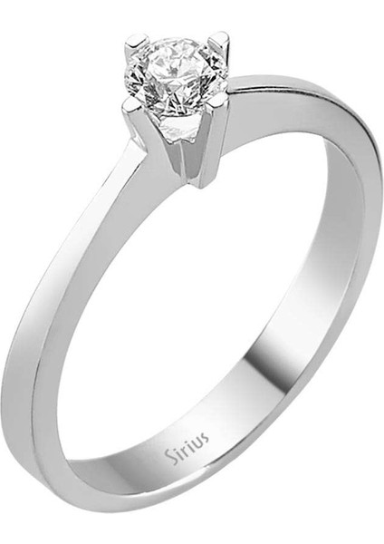 G Renk 0,33 Karat Pırlanta Tektaş Yüzük 0404R0126