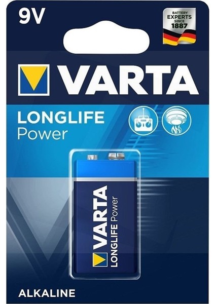 9V Longlife Power Alkaline Pil