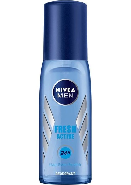 Nivea Fresh Active Pump Sprey Deodorant Erkek, 75 ml