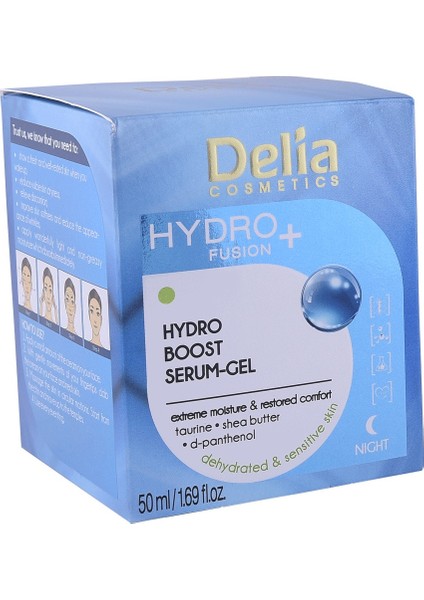 Delia Hydro Bosst Serum Gel Night Cream 50ML