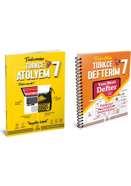 7.Sınıf Türkçe Seti (Atölye-Defter) 2021-2022 Son Baskı
