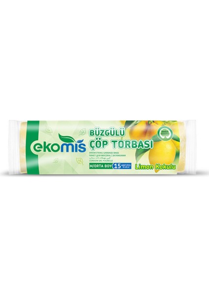 Büzgülü Çöp Torbası Limon Kokulu