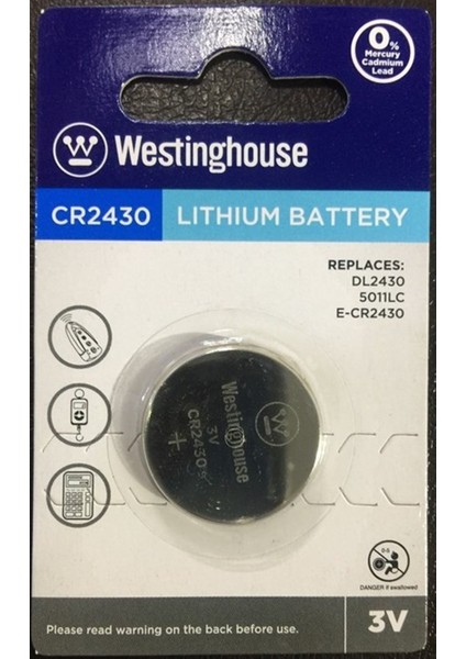 CR2430 3V Lithium Pil