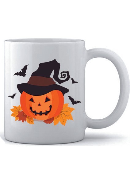 Halloween Baskılı Kupa Bardak