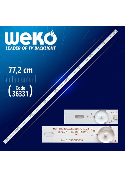 MC-39D3003V5C2B77217M310 14-01390DH003A 10 Ledli 77,2 cm