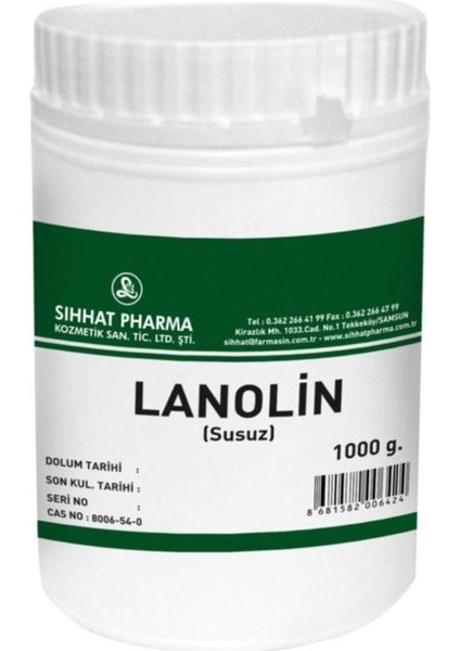 Pure Susuz Lanolin 1000 Gr - 1 Kg